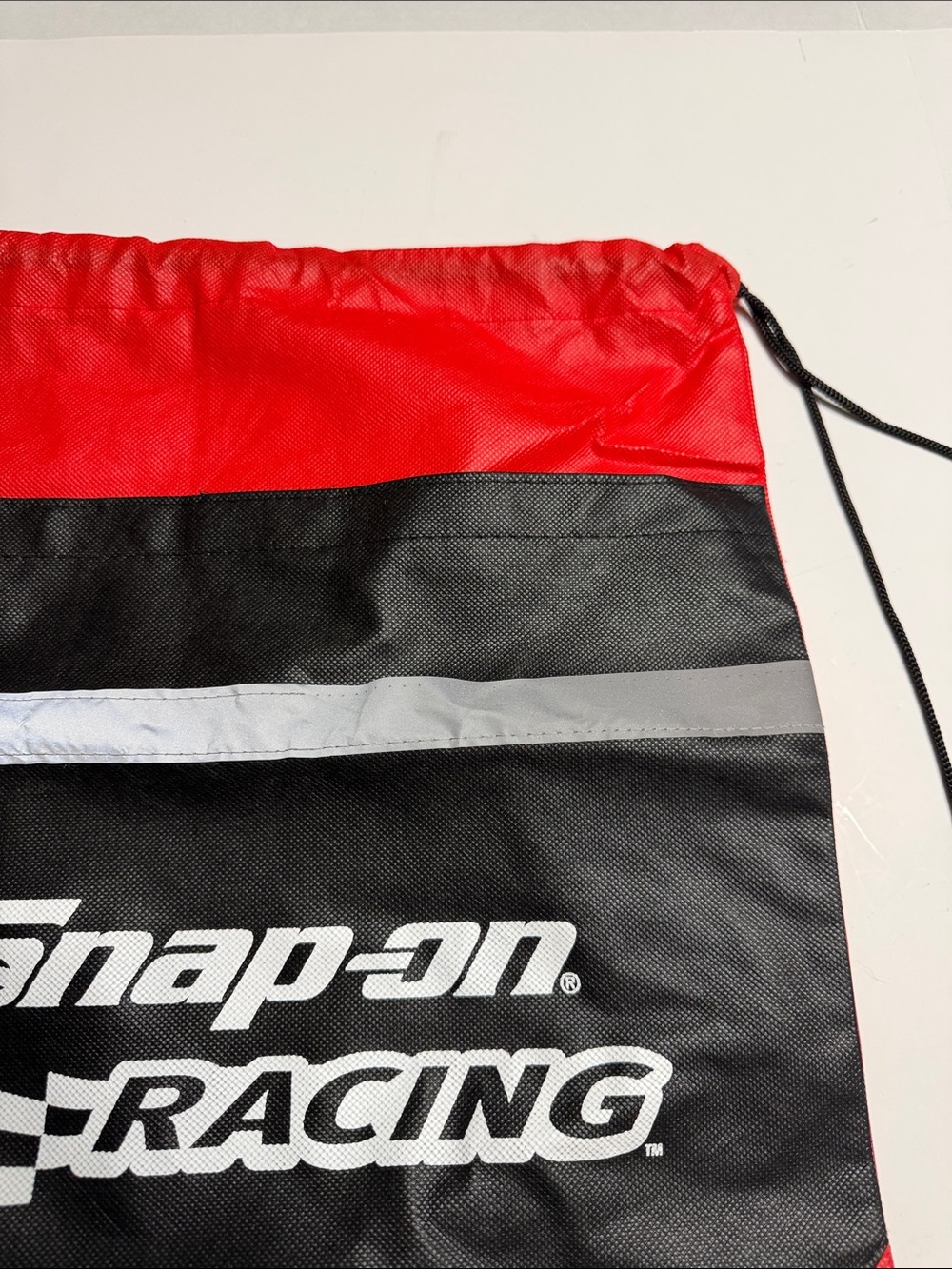 Snap-on Racing Drawstring Backpack - Black & Red - Picture 2 of 9